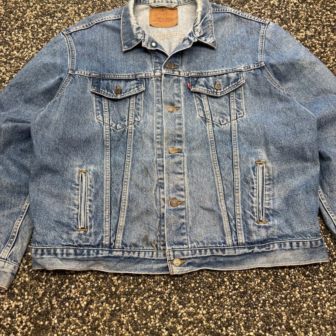 90s 리바이스 타입3 러프에이징 데님 트러커 자켓 made in USA 상품이미지4