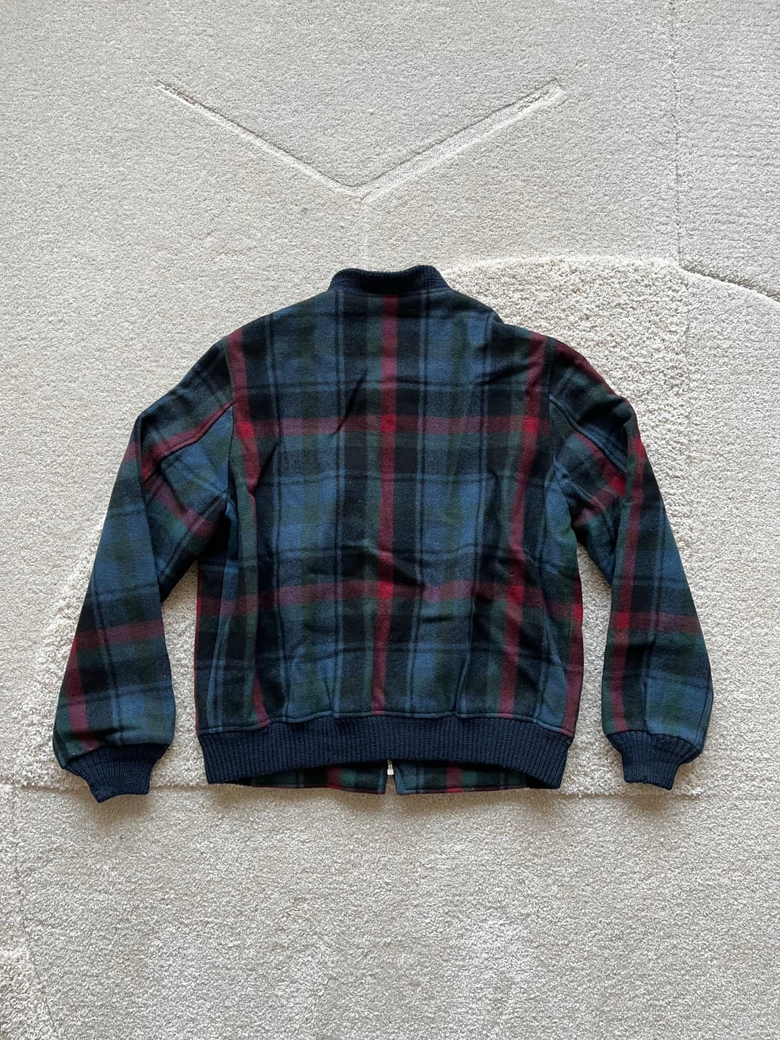90s 맥그리거 타탄 체크 울 봄버 자켓 (95-100) 상품이미지8