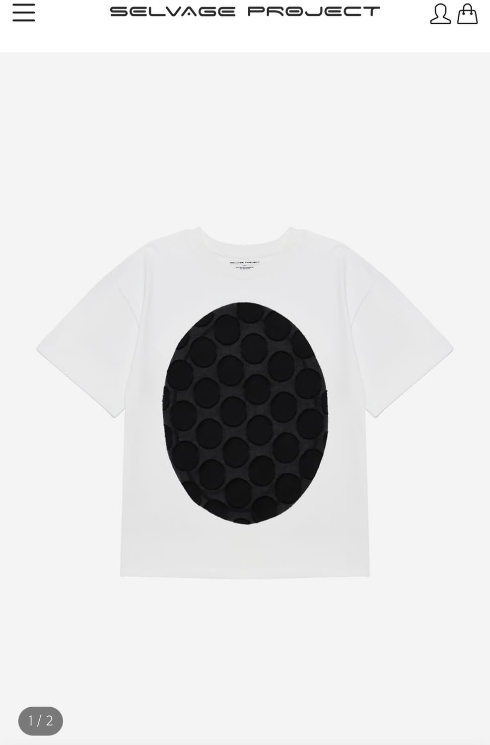 Selvage project 1/100 egg t-shirt 상품이미지1