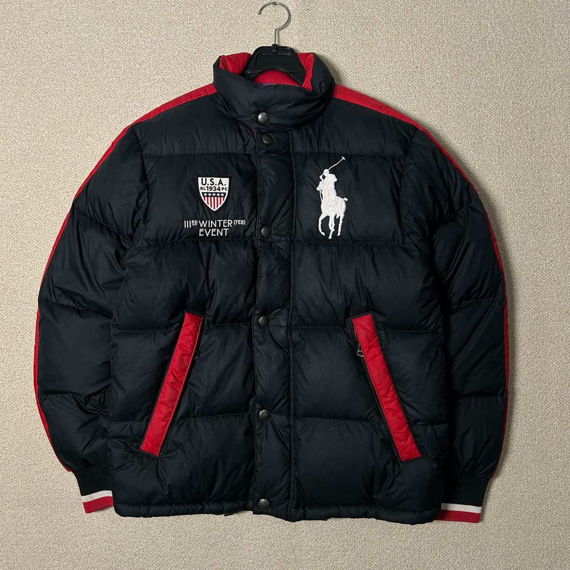 (S) 폴로 빅포니 USA 레이싱 패딩 점퍼 상품이미지1