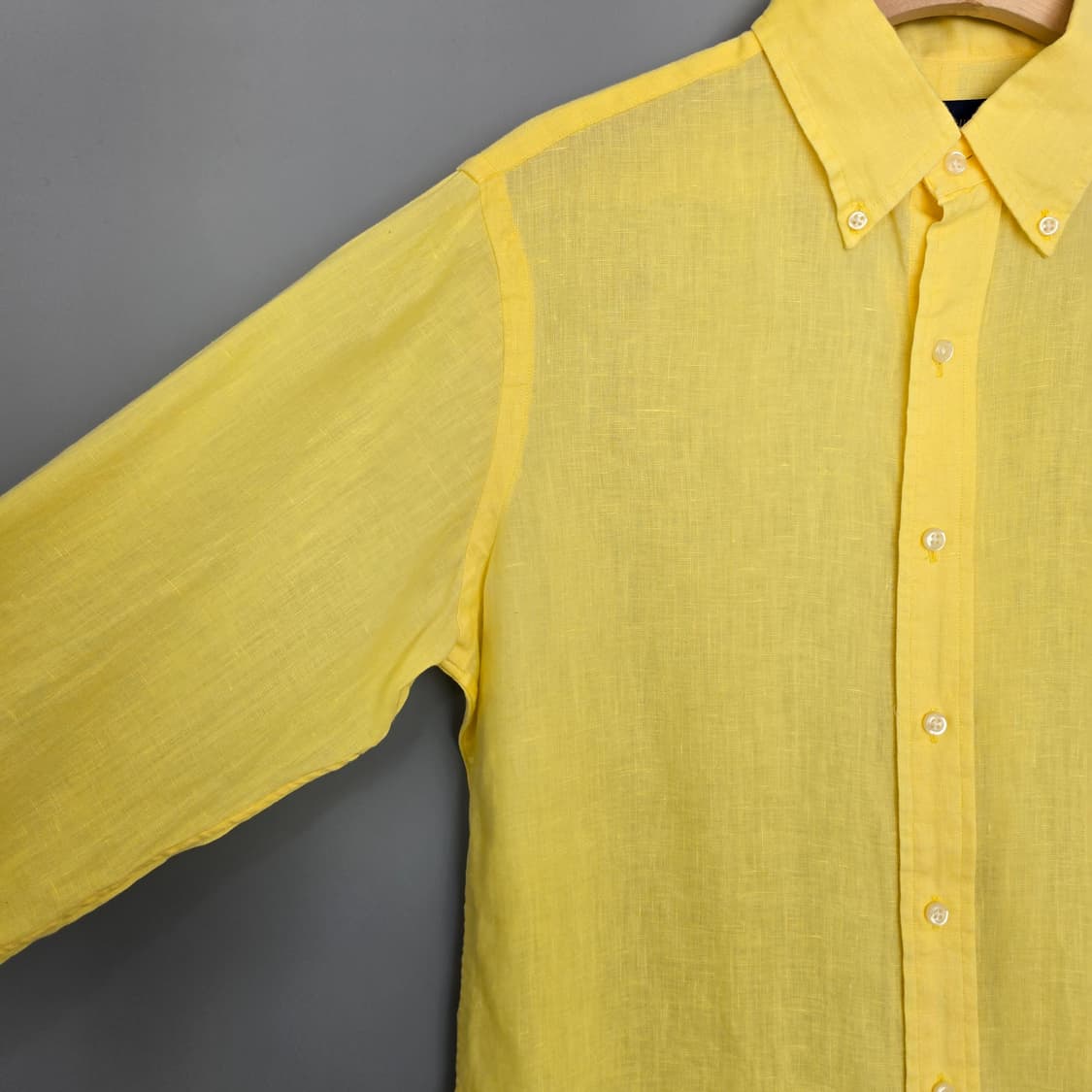 랄프 로렌 Ralph Lauren 클래식핏 린넨 셔츠 옐로우 SP 상품이미지2