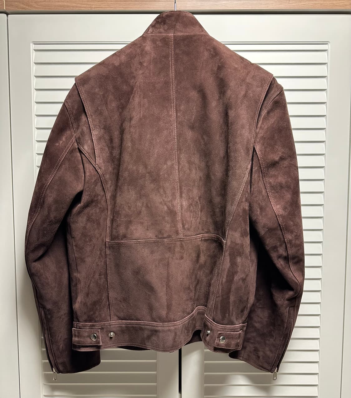 [새상품] qui 쿠이 고트 스웨이드 싱글 라이더 자켓 상품이미지2