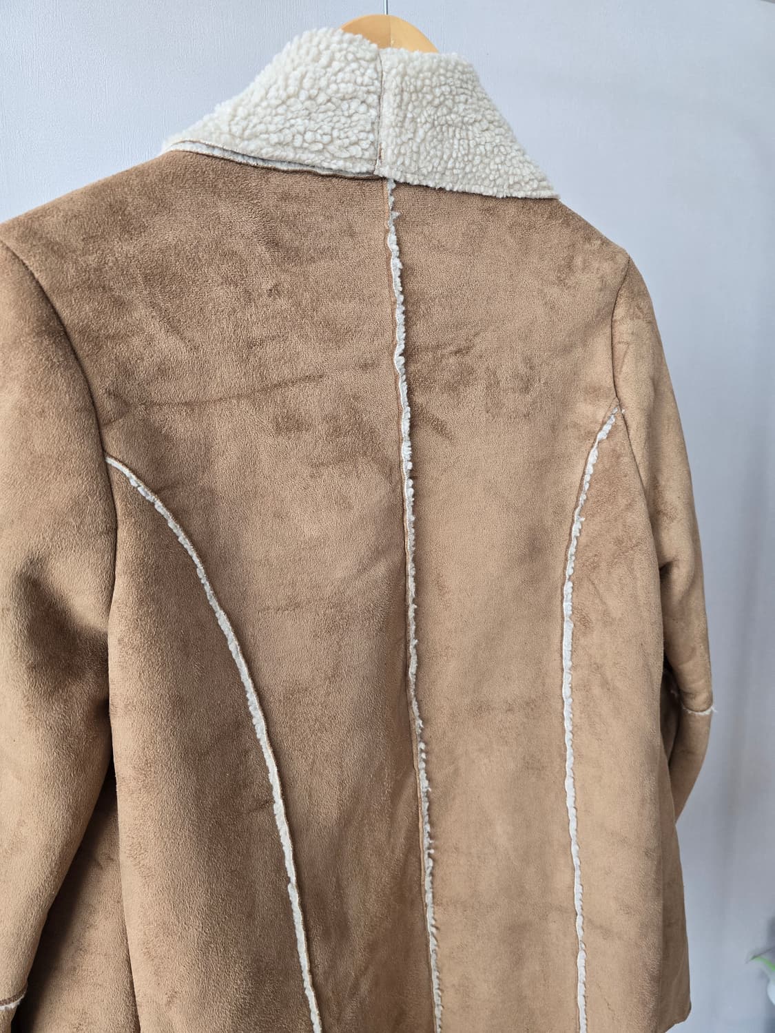 ROSE BUD 에코 무스탕 가운형 재킷 상품이미지4