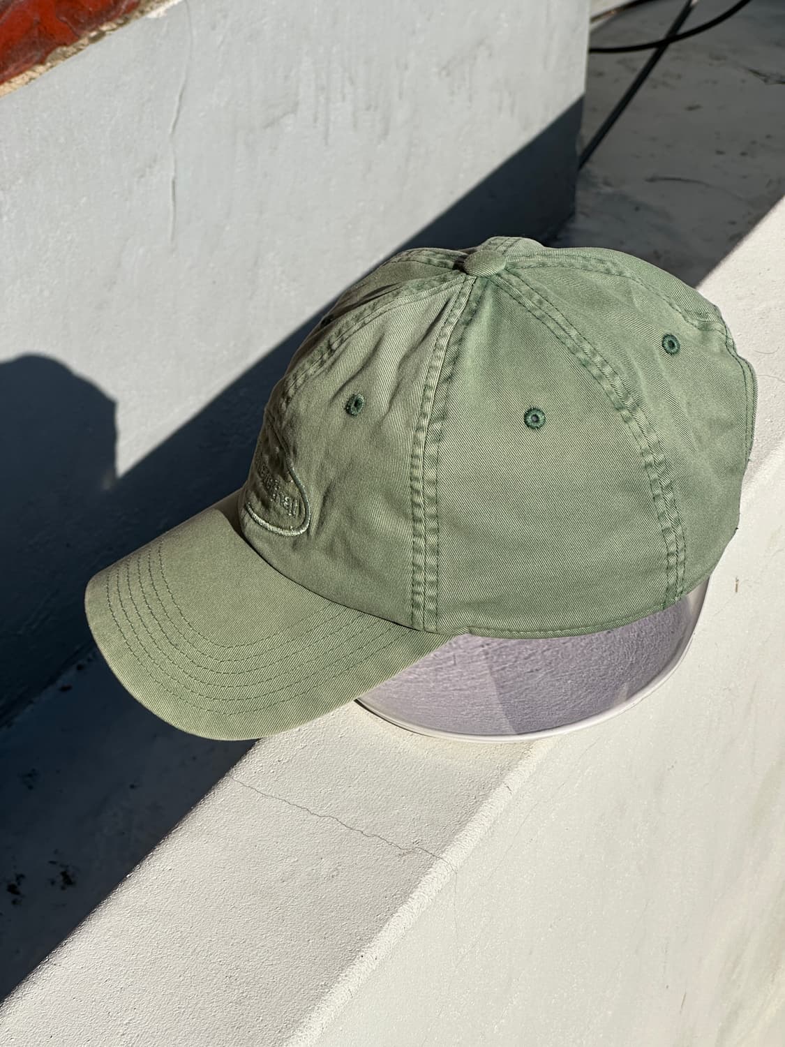 [F] 디스이즈네버댓 로고 워싱 카키 볼캡 모자 상품이미지3