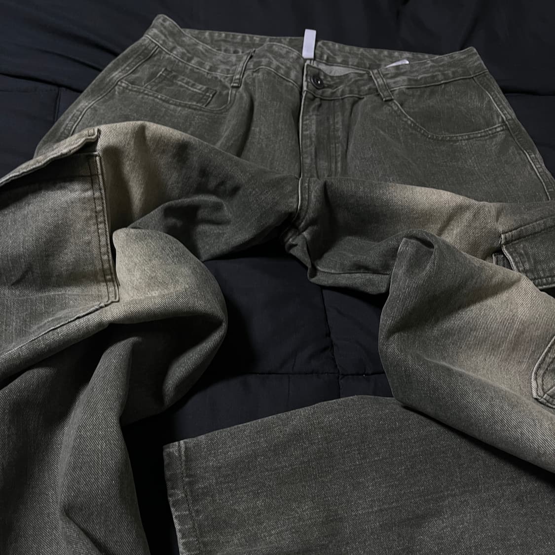 언아웃핏 와이드 카고 바지 샌드 상품이미지2