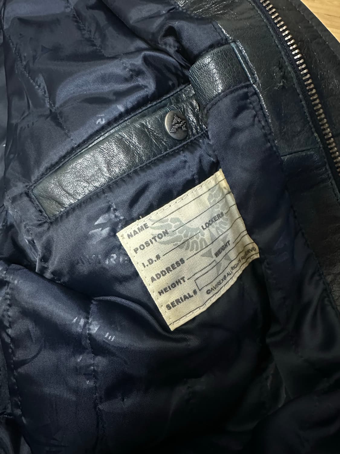 아비렉스 레더 바시티 자켓 상품이미지9