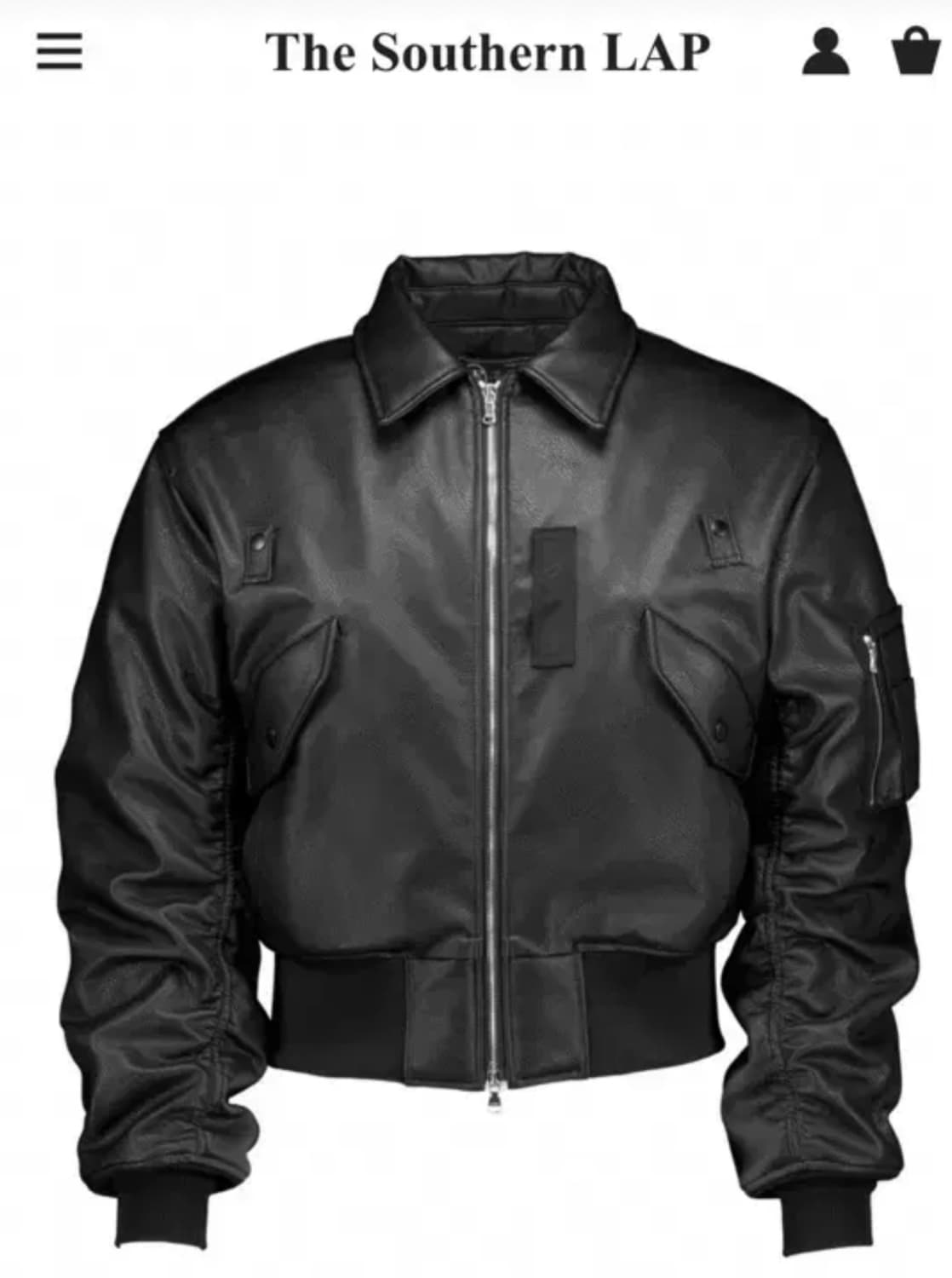 포그서비스x더써든랩 레더 봄버 논워싱 XL 상품이미지1