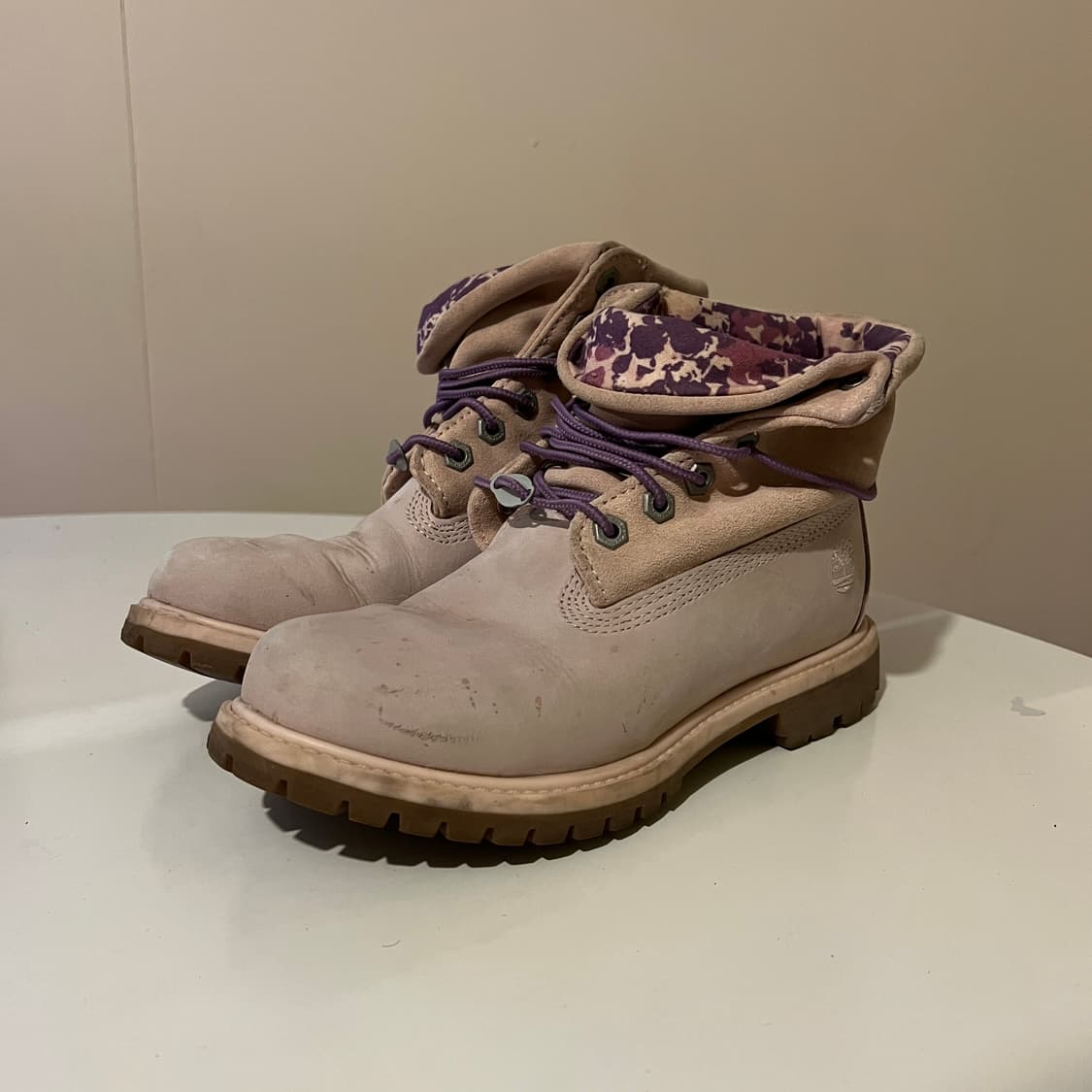 팀버랜드 롤 탑 누벅 핑크 상품이미지1