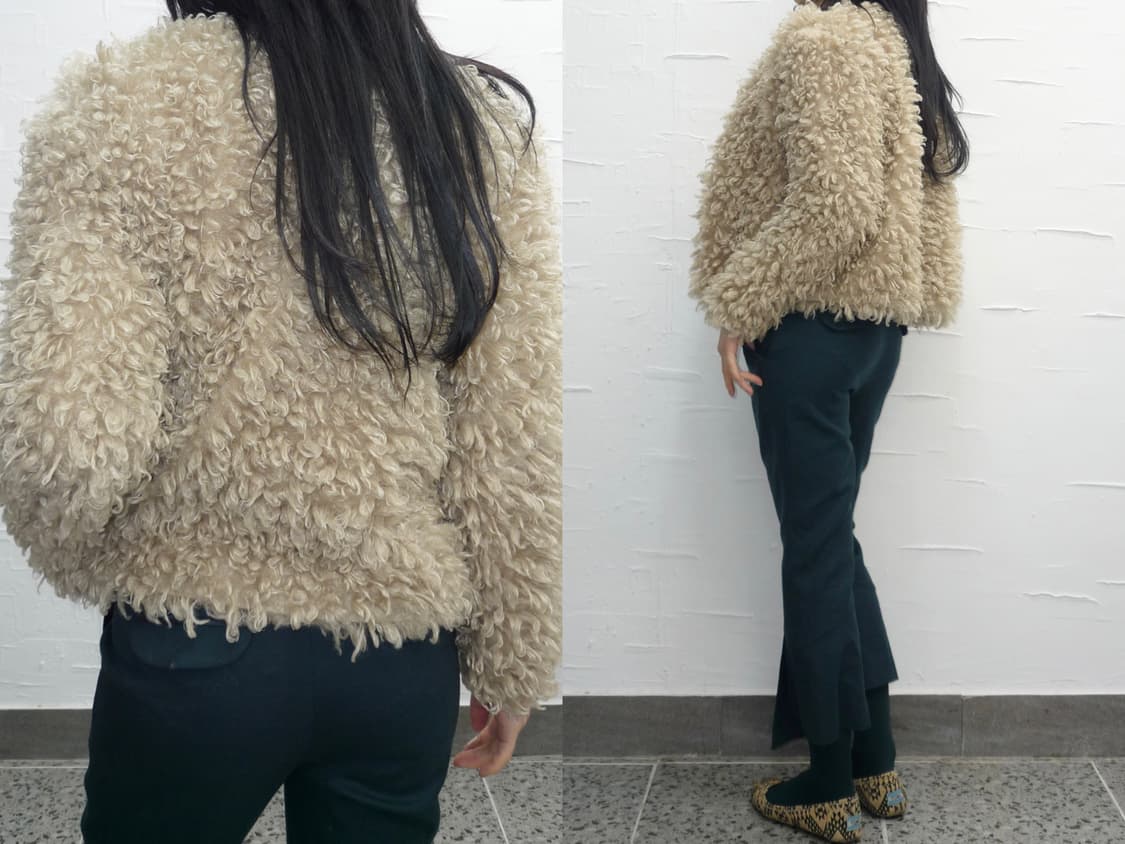 beige boucle jacket 상품이미지3