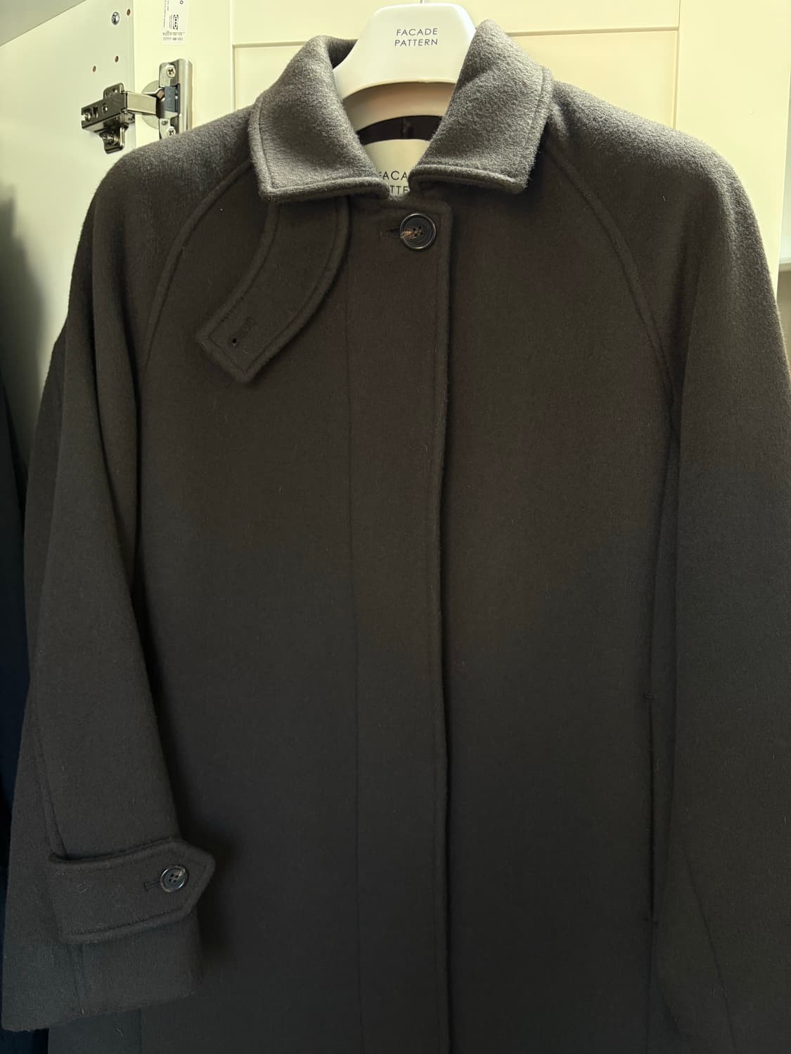 파사드패턴 캐시미어 발마칸 코트 dark brown S 상품이미지4