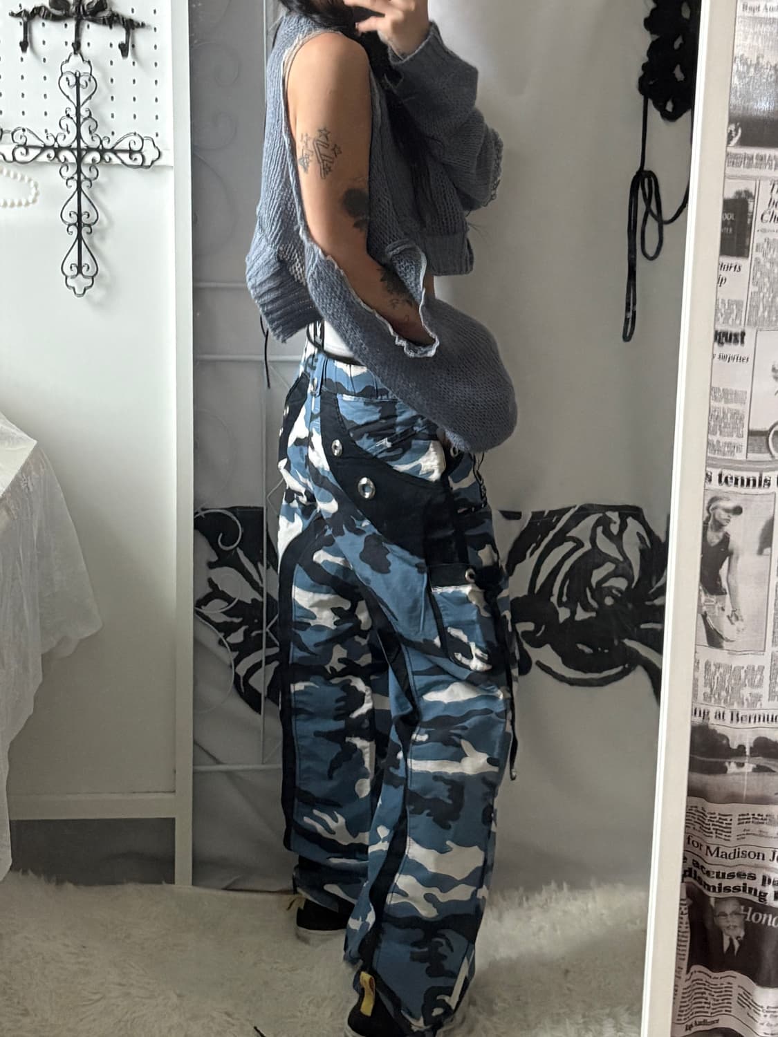 • Blue Camo Detail Pants 상품이미지10