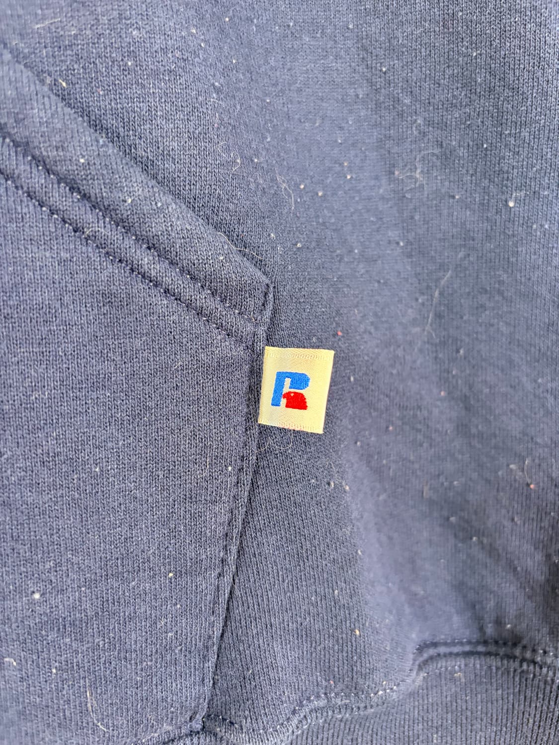 90s Russell Zip Up Hoodie (navy) 상품이미지5