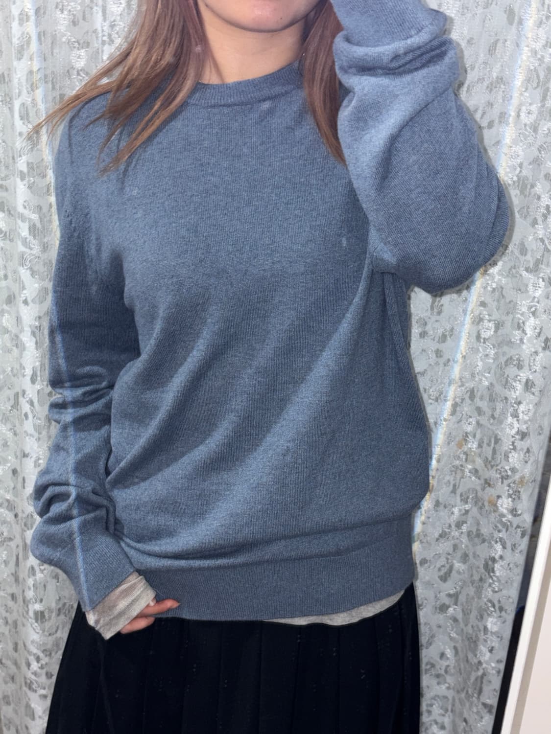 블루 니트 상품이미지2