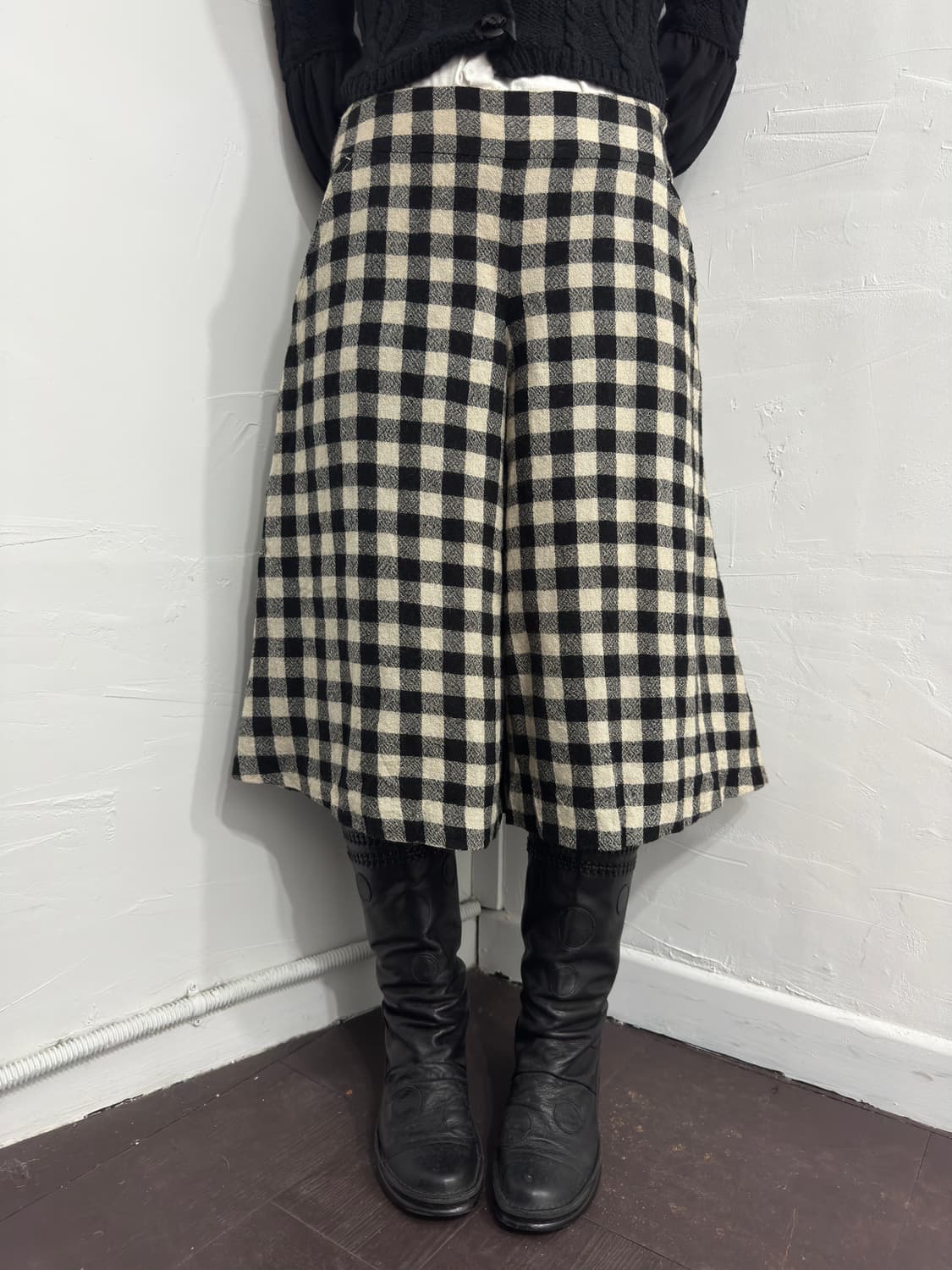 jocomomola wool check pants 상품이미지1