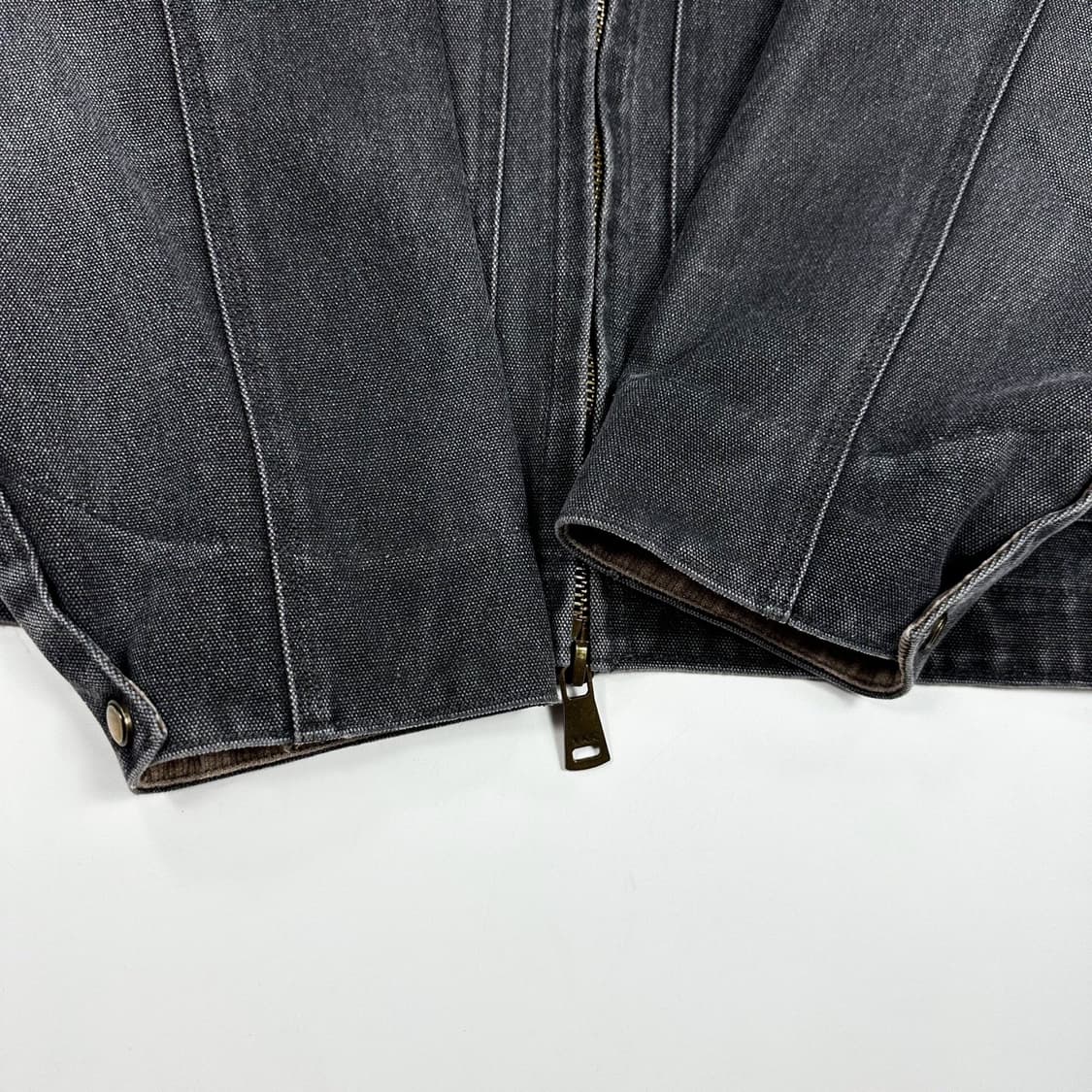 VTG 빈티지 워시드 차콜 투웨이 워크자켓 (실측 XL) 상품이미지4