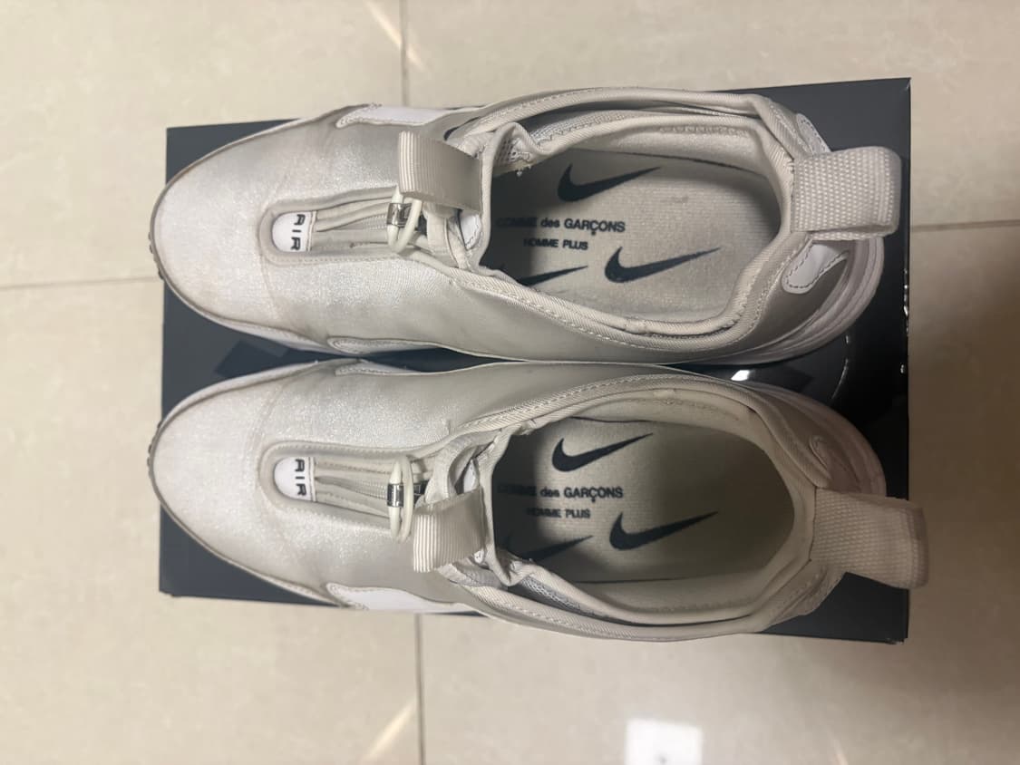 나이키x꼼데가르송 옴므 플러스 에어맥스 썬더 sp 화이트 270 상품이미지3