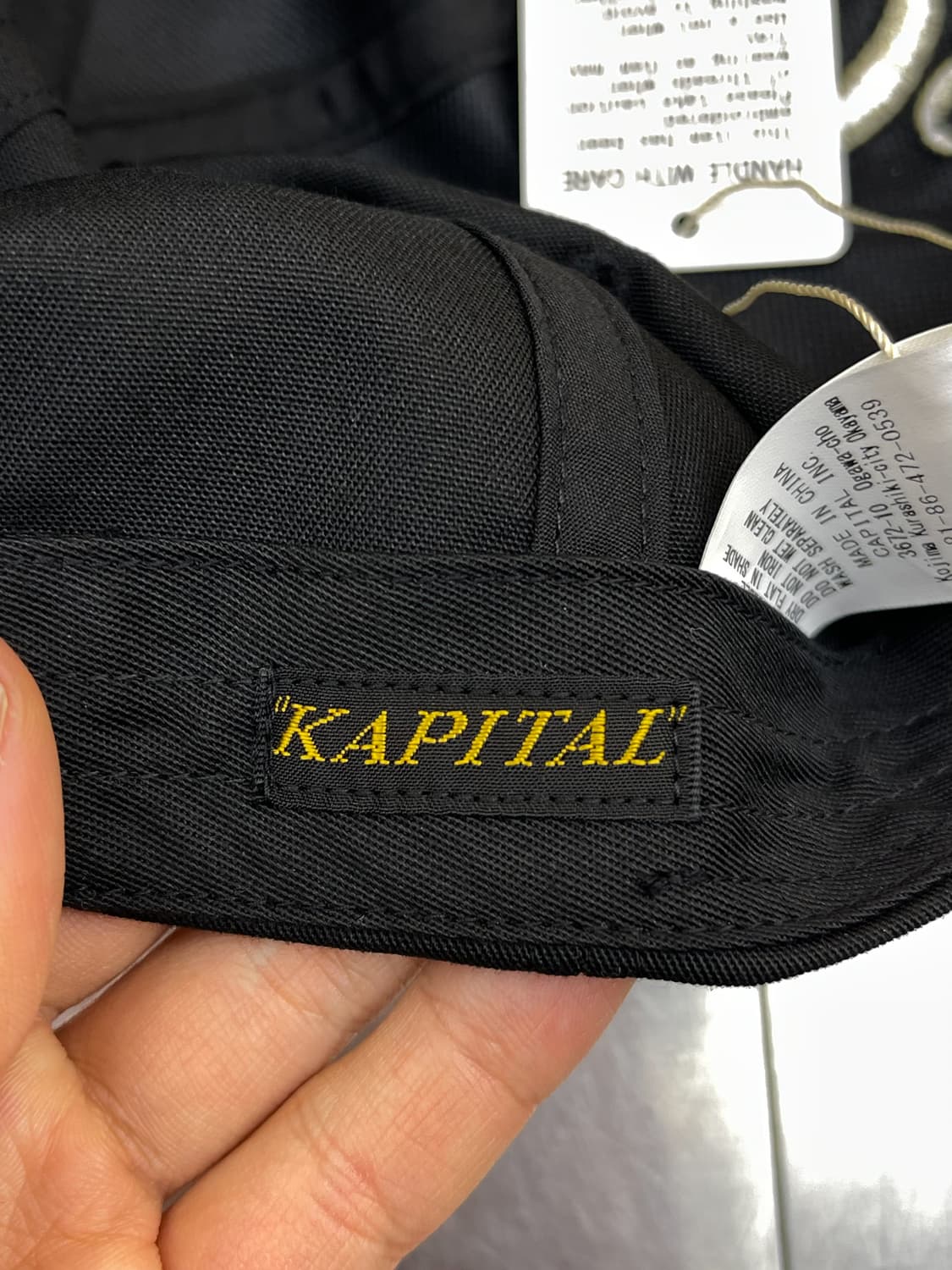 캐피탈 25ss The Denim Died Embroid Cap 상품이미지5