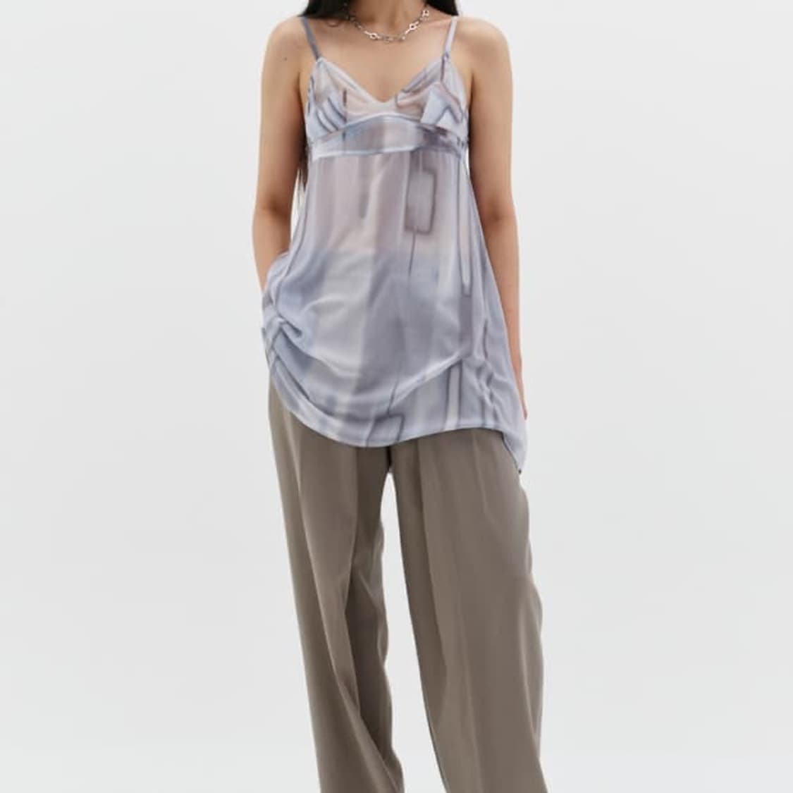 로우클래식 시스루 스티치 드레스 S사이즈 상품이미지3