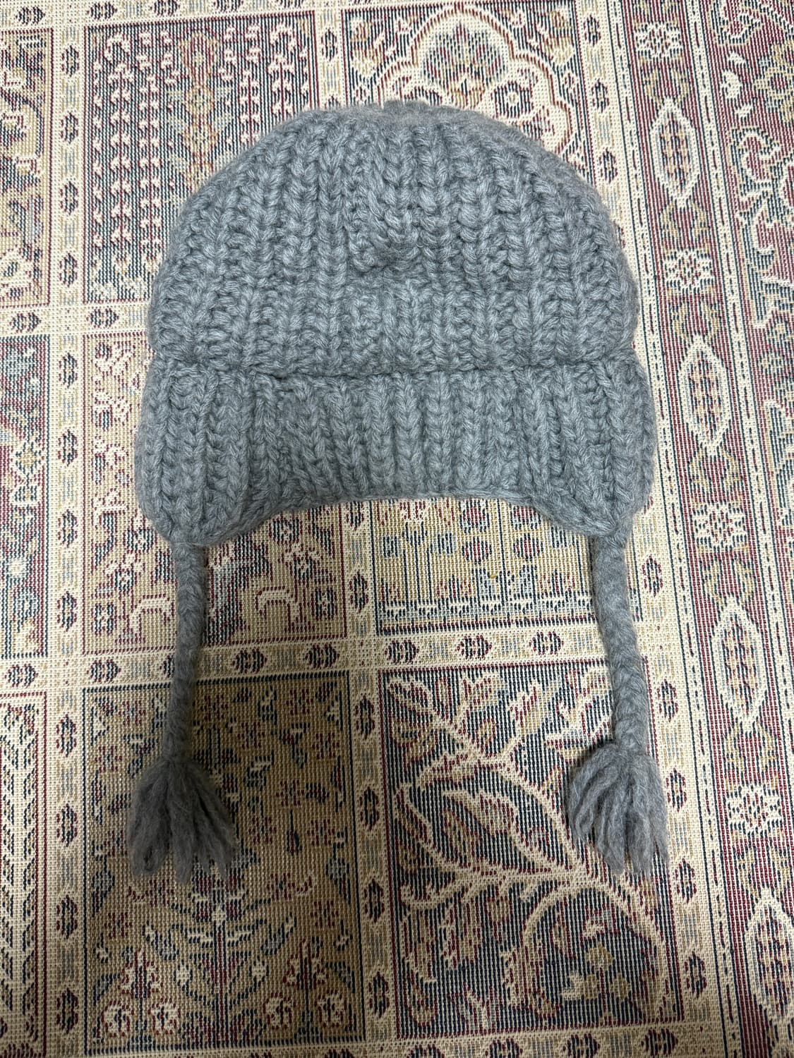 키지마 타카유키 울 이어플랩 그레이 카멜사장 상품이미지7