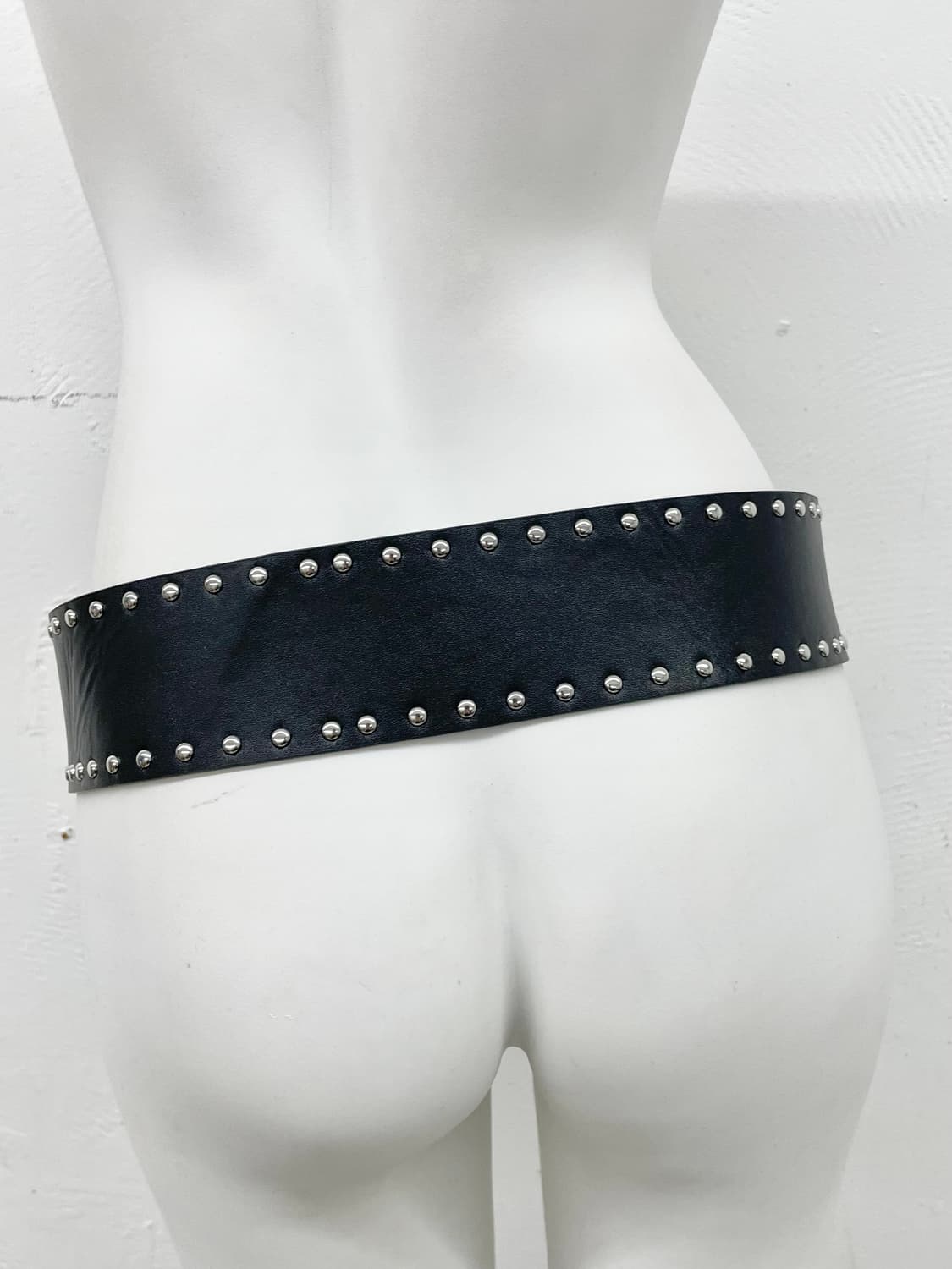 락시크 스터드 와이드 벨트 상품이미지3
