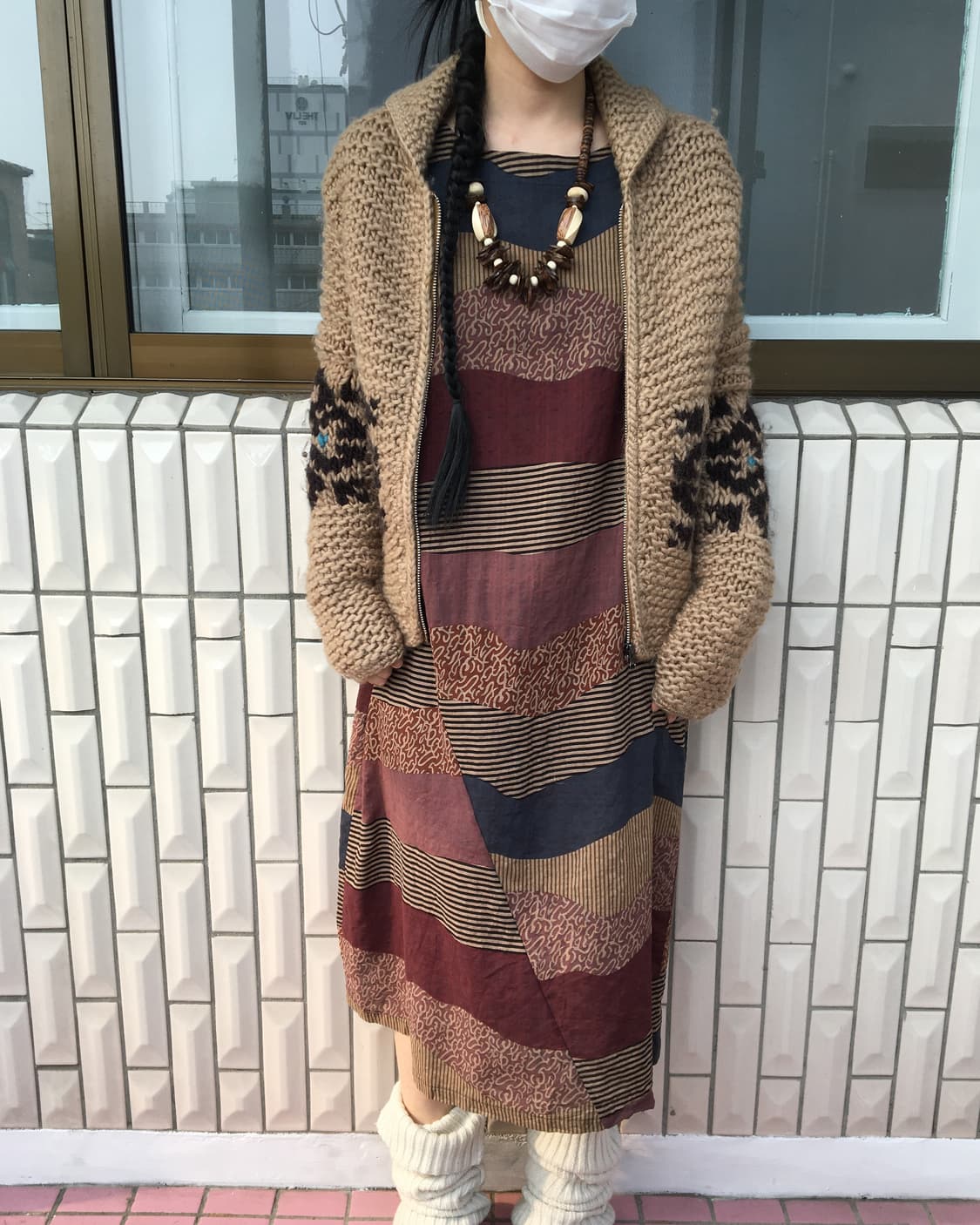 Nordic mood knit zip up 상품이미지5