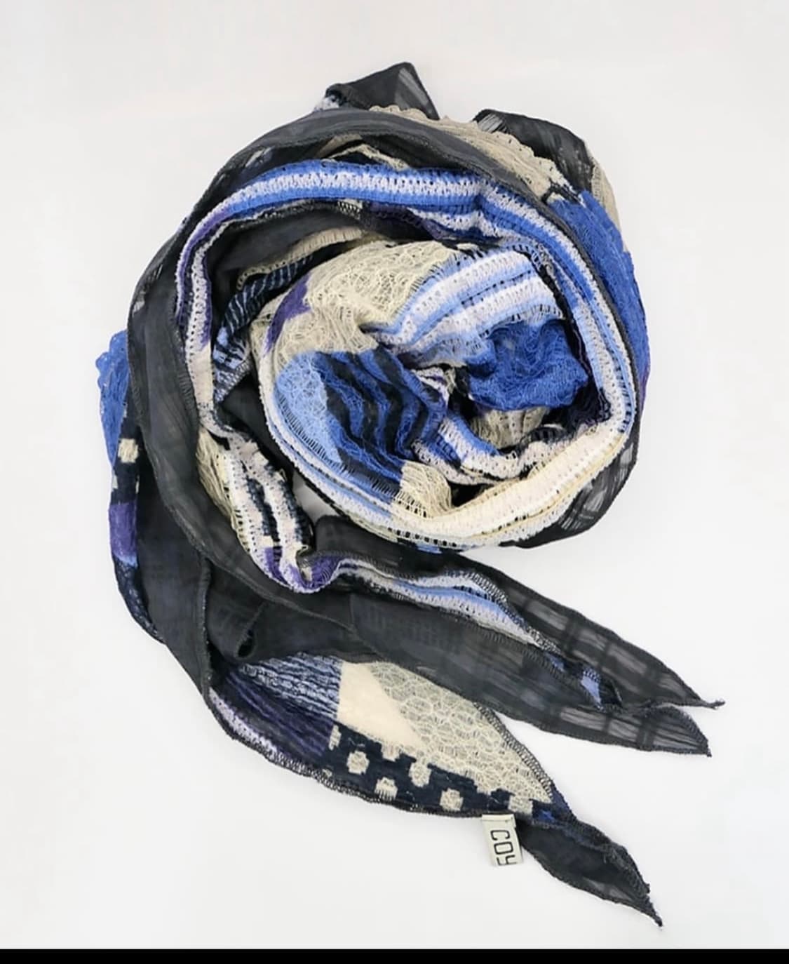 코이세이오 26s/s 스카프 블루+노트 상품이미지1