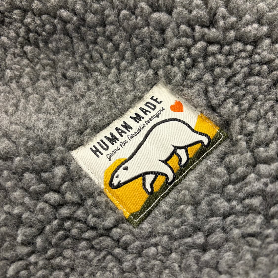 [2XL] HUMAN MADE 휴먼메이드 보아 후리스 그레이 B525 상품이미지4