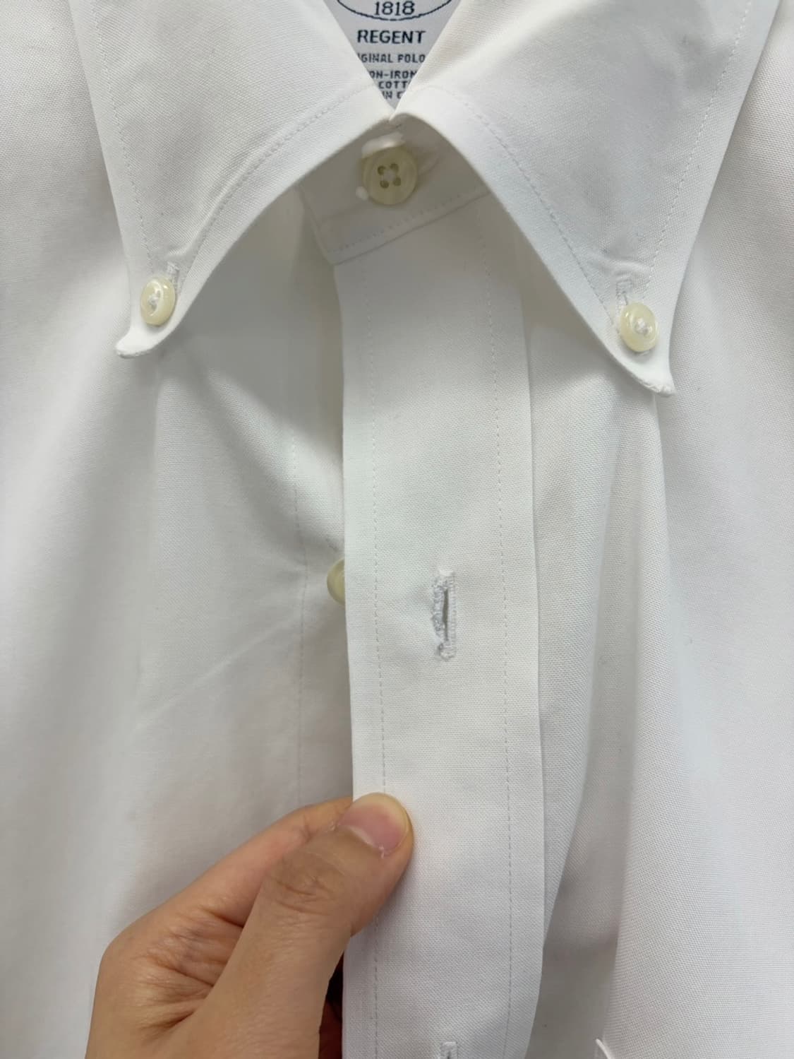 브룩스브라더스 옥스포드 셔츠 화이트 (국내100~105) 상품이미지5