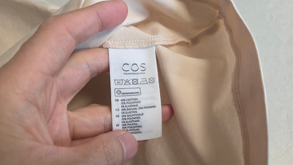 COS 코스 지퍼 모크넥 반팔 티셔츠 상품이미지6