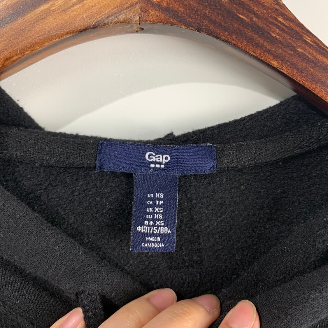 Gap 갭 블랙 후드티 상품이미지6