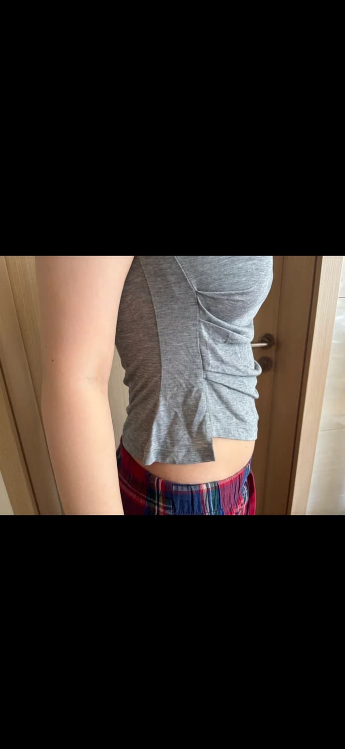 에잇세컨즈 셔링 언발 반팔  상품이미지2