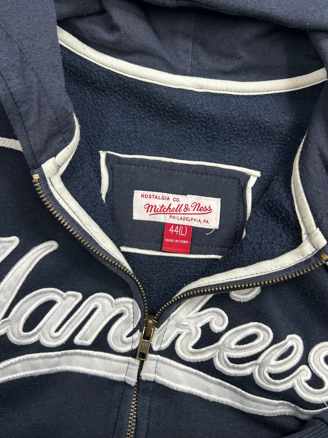 미첼앤네스 뉴욕 양키스 후드집업 L 상품이미지5