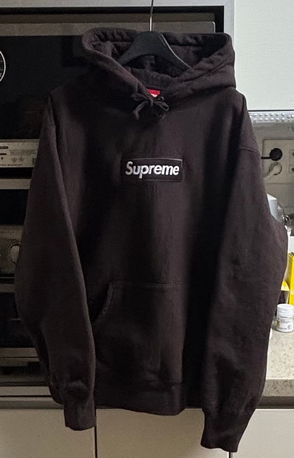 슈프림 박스 로고 후드 다크 브라운 (2회착용) KREAM 현재 S은 7 상품이미지2