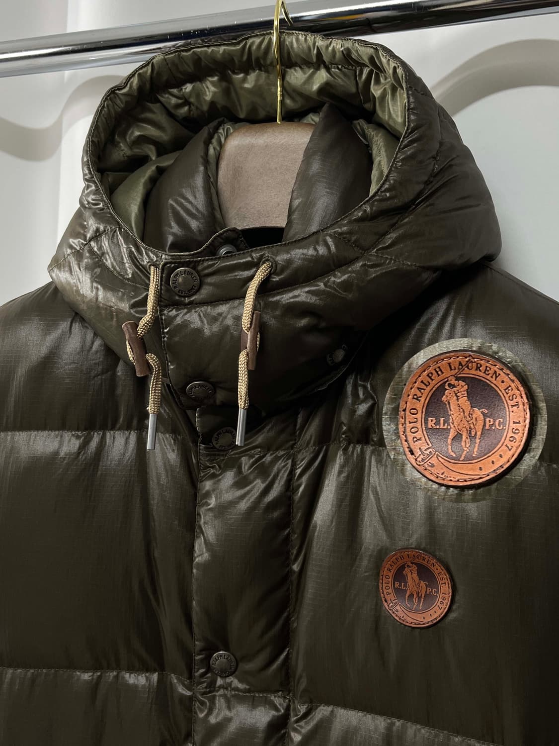 폴로 랄프로렌 우드브라운 쿠키와펜 립스탑 다운 베스트 자켓 상품이미지4