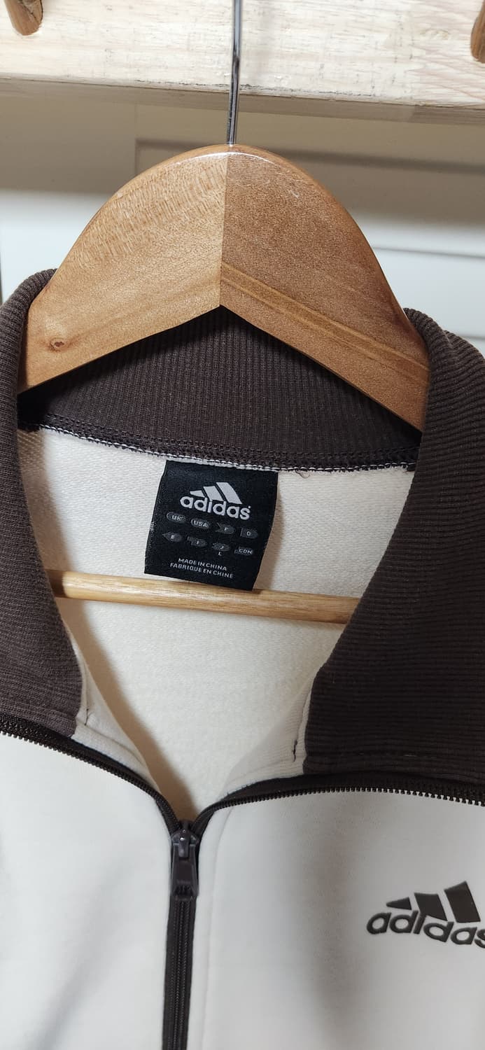대장 아디다스 삼선 브라운 코튼 져지 자켓 상품이미지7