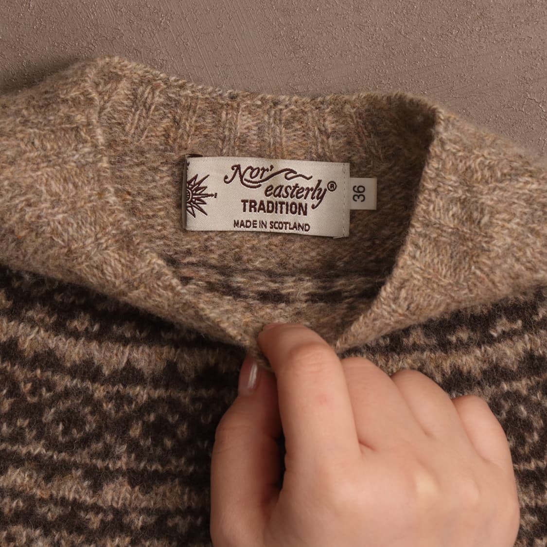 스코틀랜드 노르딕 울 스웨터 A1866 상품이미지3
