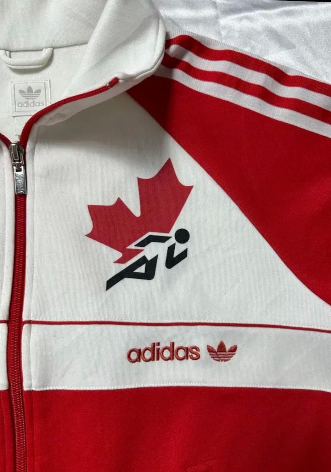 아디다스 신캐나다 레드 트랙탑 져지 (L사이즈) 상품이미지3