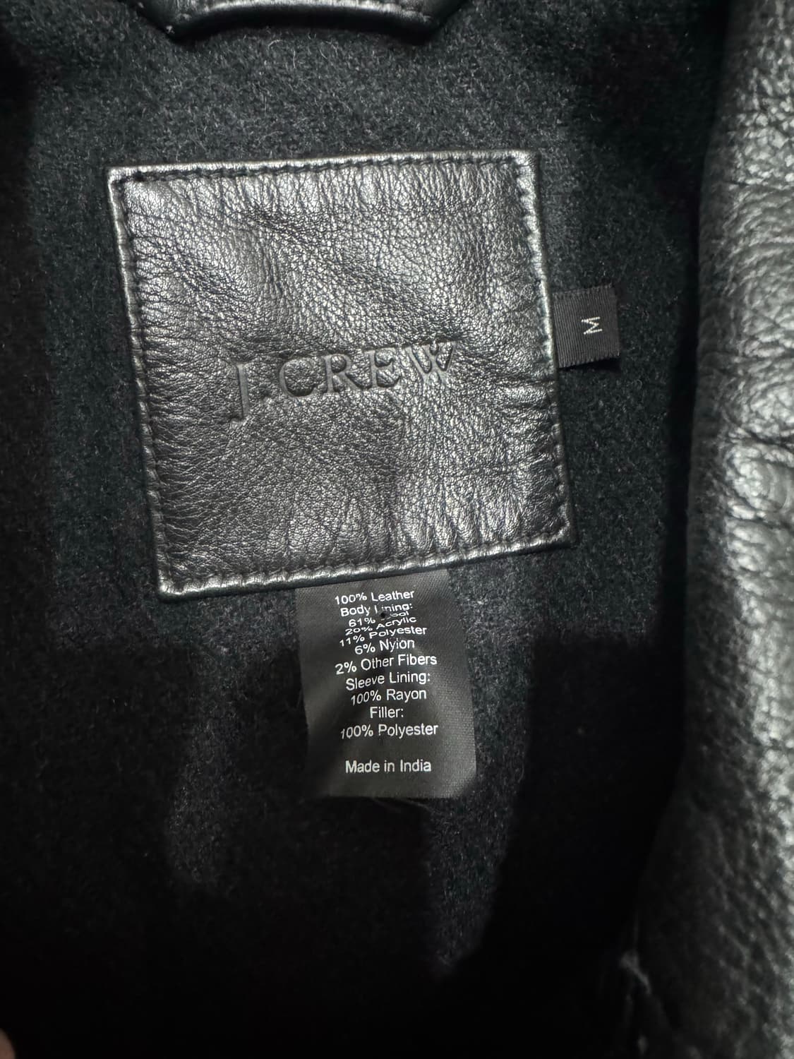 올드 재이크루 카우하이드 레더 카코트 블랙 M 더블알엘 올드갭 상품이미지6