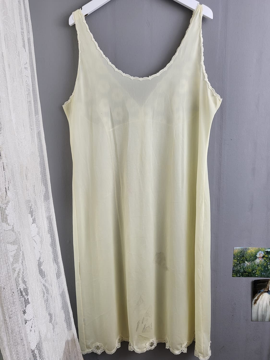 빈티지 버터 플라워 슬립 드레스 상품이미지3
