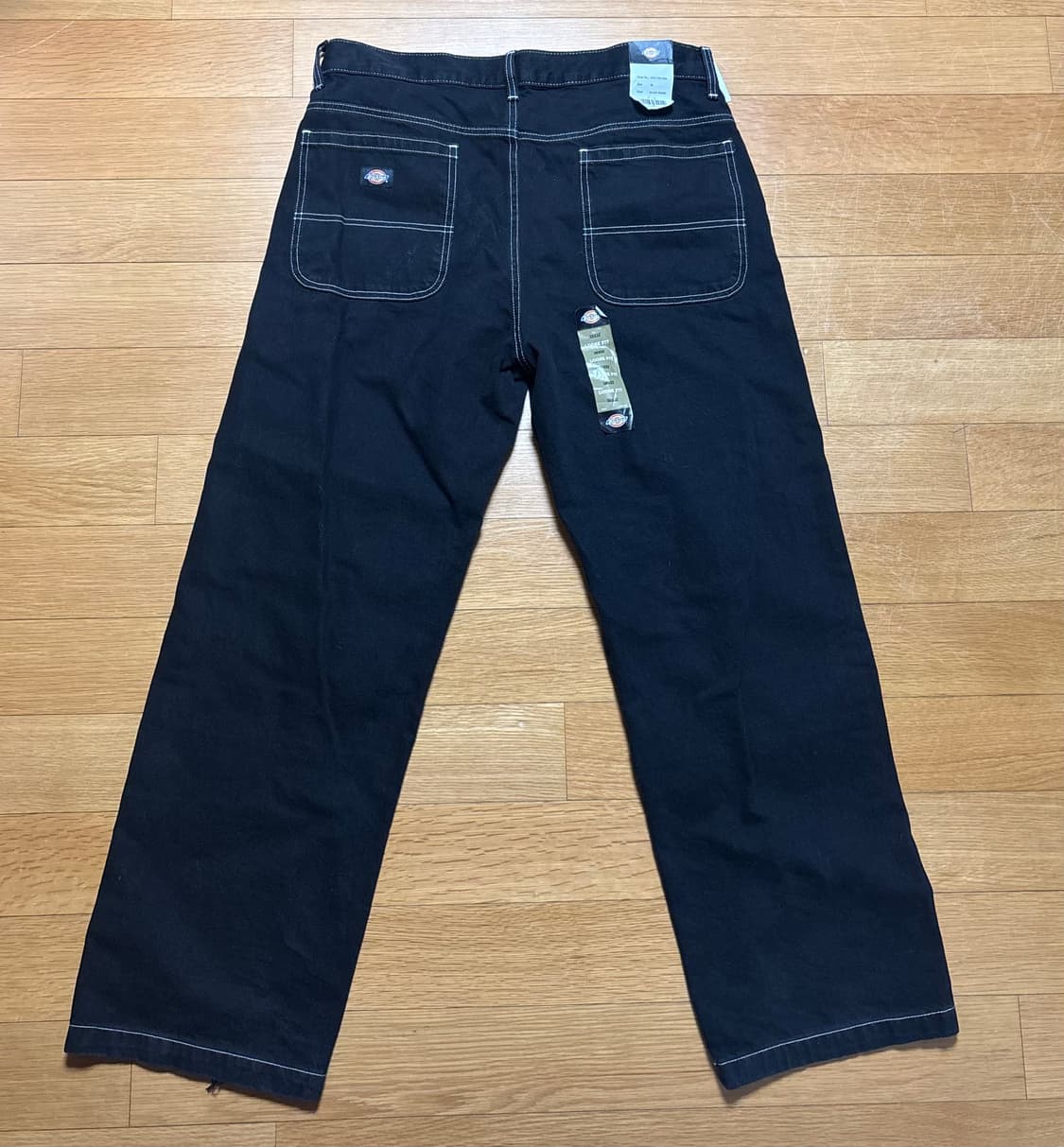 디키즈 더블니 85283 블랙 데님 / 루즈핏 상품이미지2