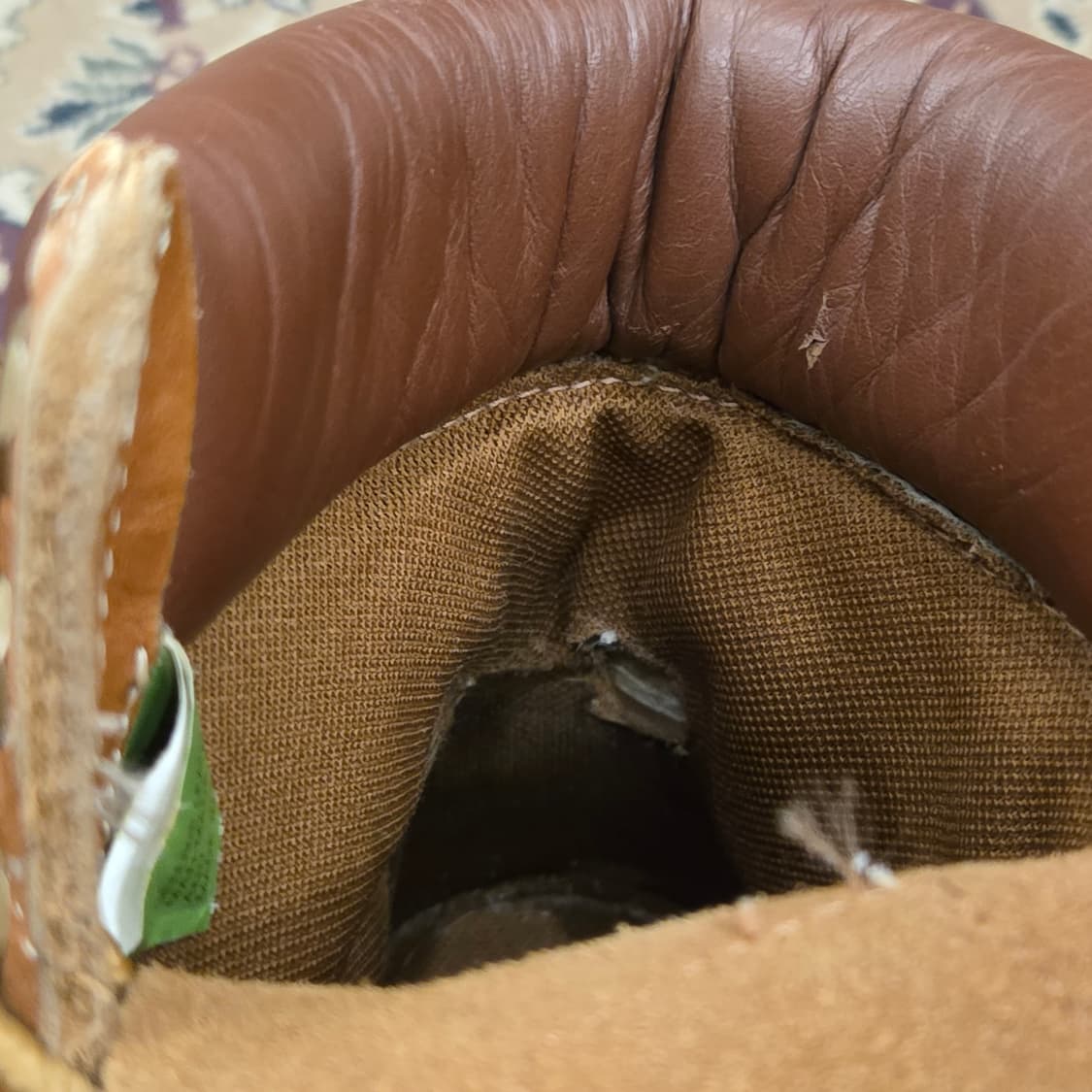 팀버랜드 6인치 브라운레더 us8.5 265-270 상품이미지8