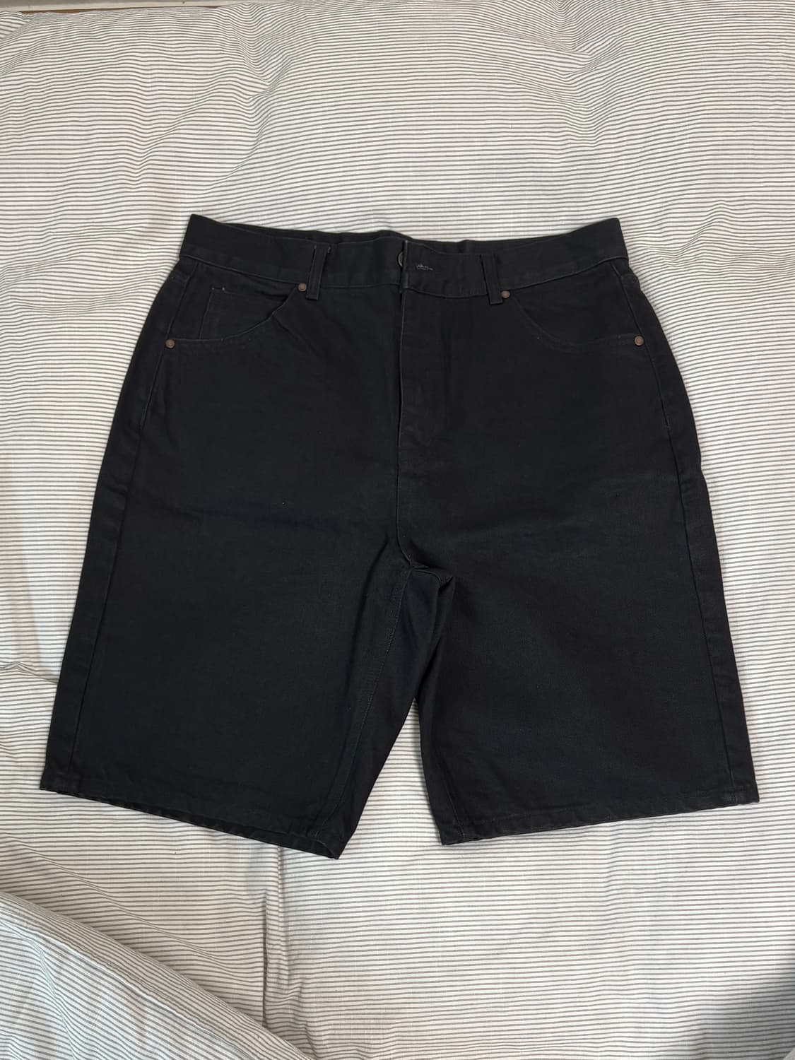 엘무드 버뮤다 톰보이 데님 퓨어 블랙 48 상품이미지1