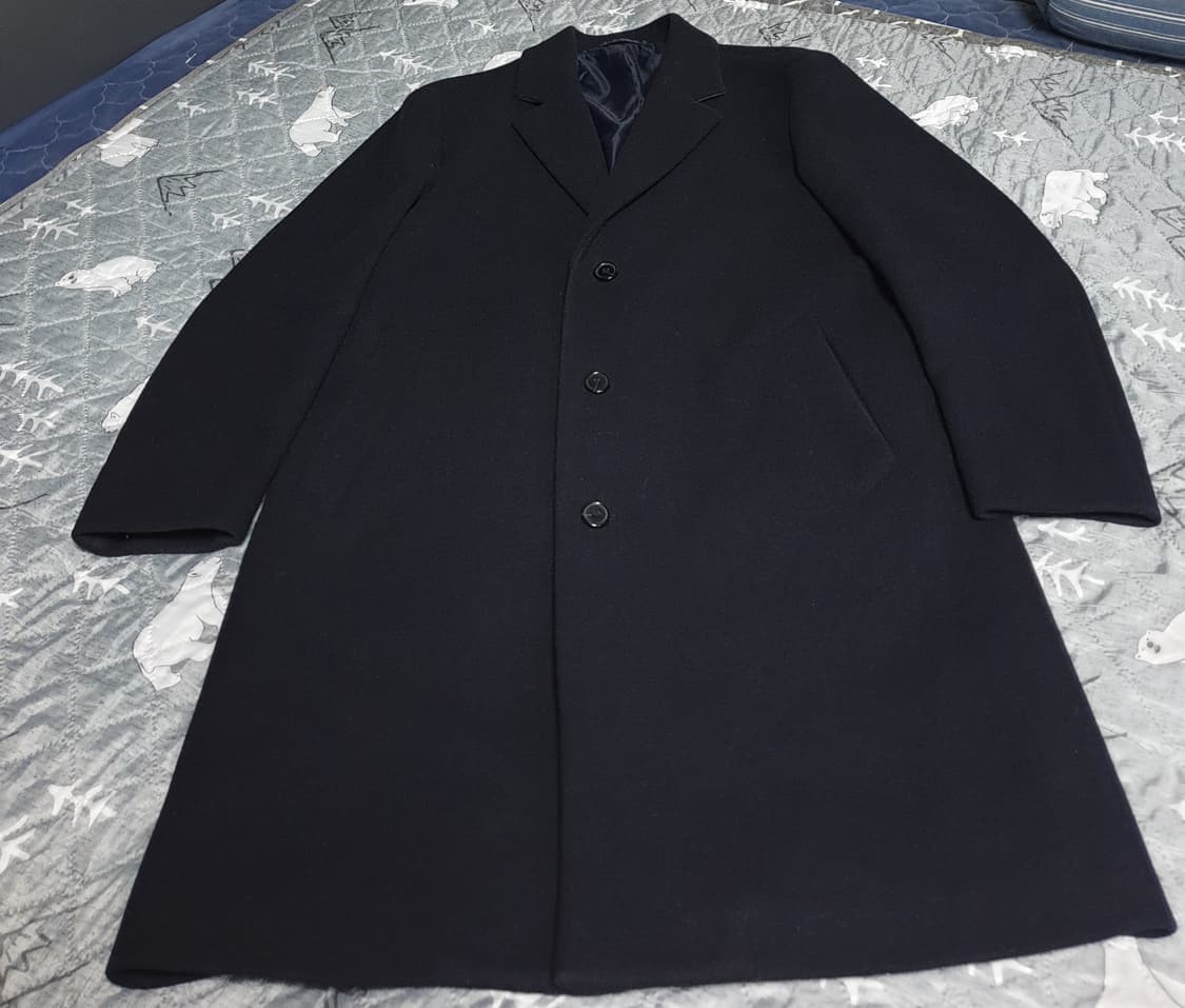 지오다노 울 롱코트 네이비 (L) 상품이미지1