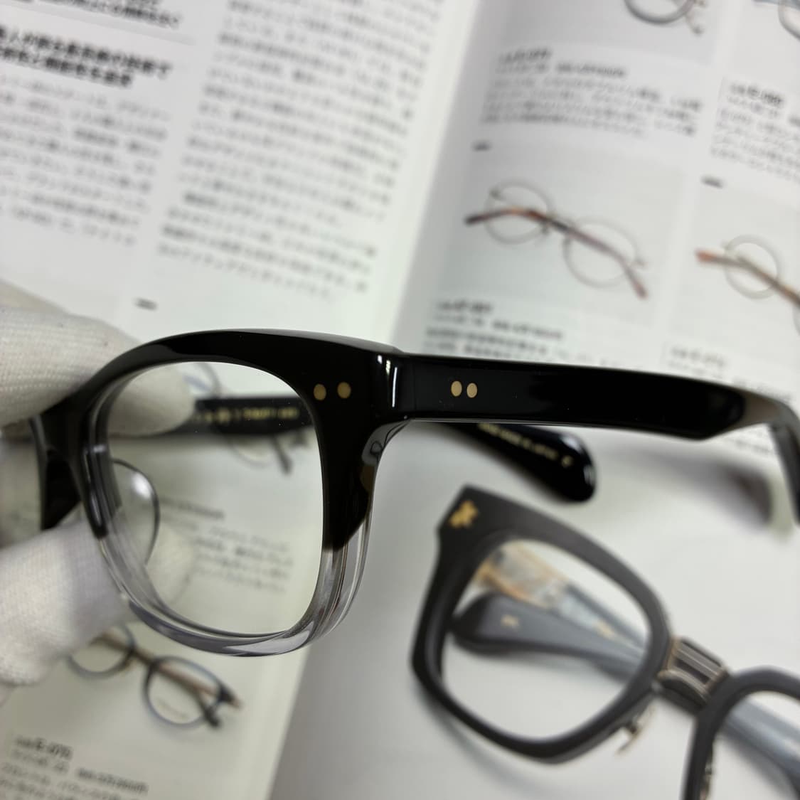 角矢甚治郎作 카도야 진지로 사쿠 일본 장인 셀룰로이드 뿔테 안경 상품이미지3