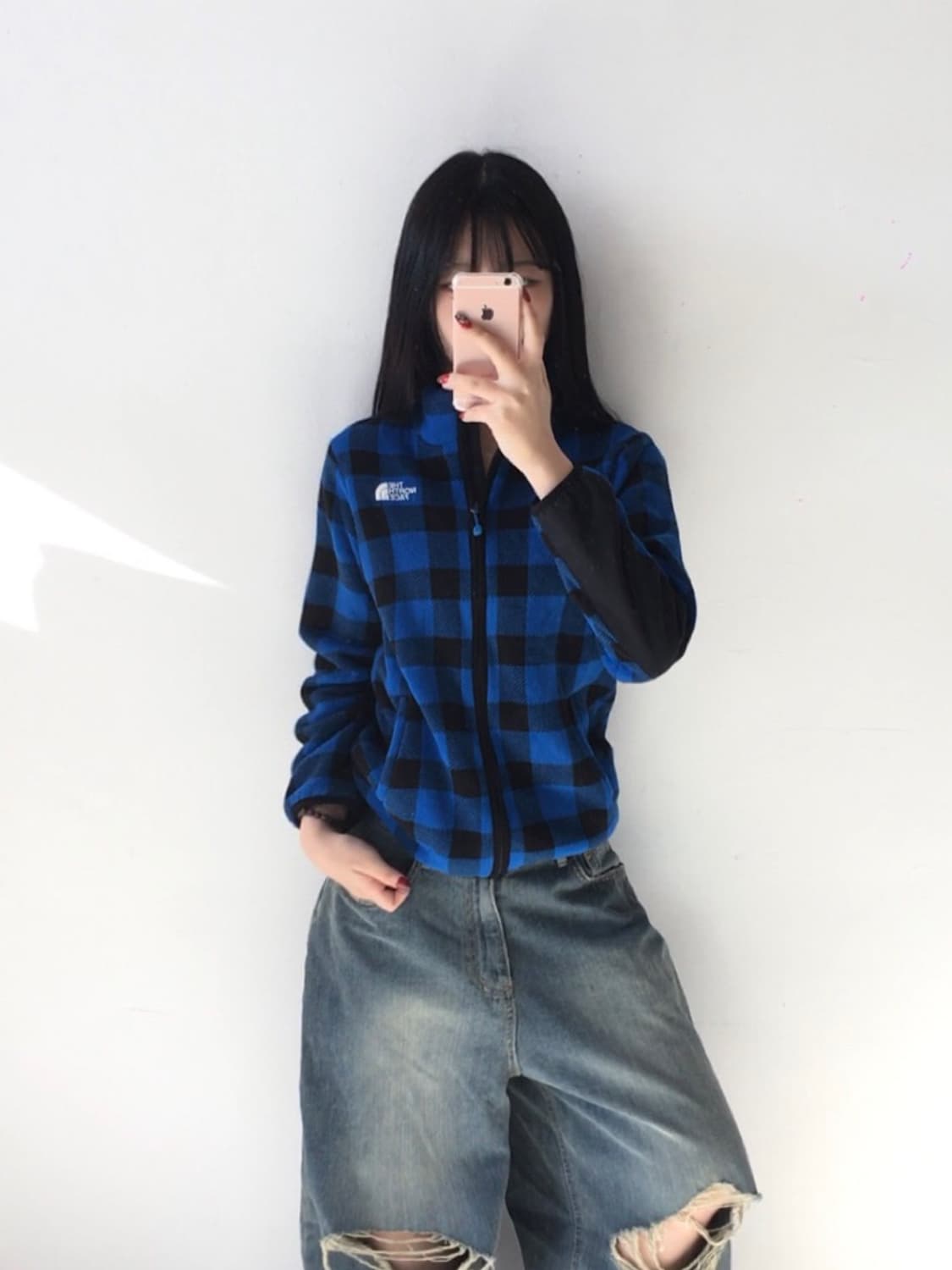 노스페이스 자수 플리스집업 상품이미지1