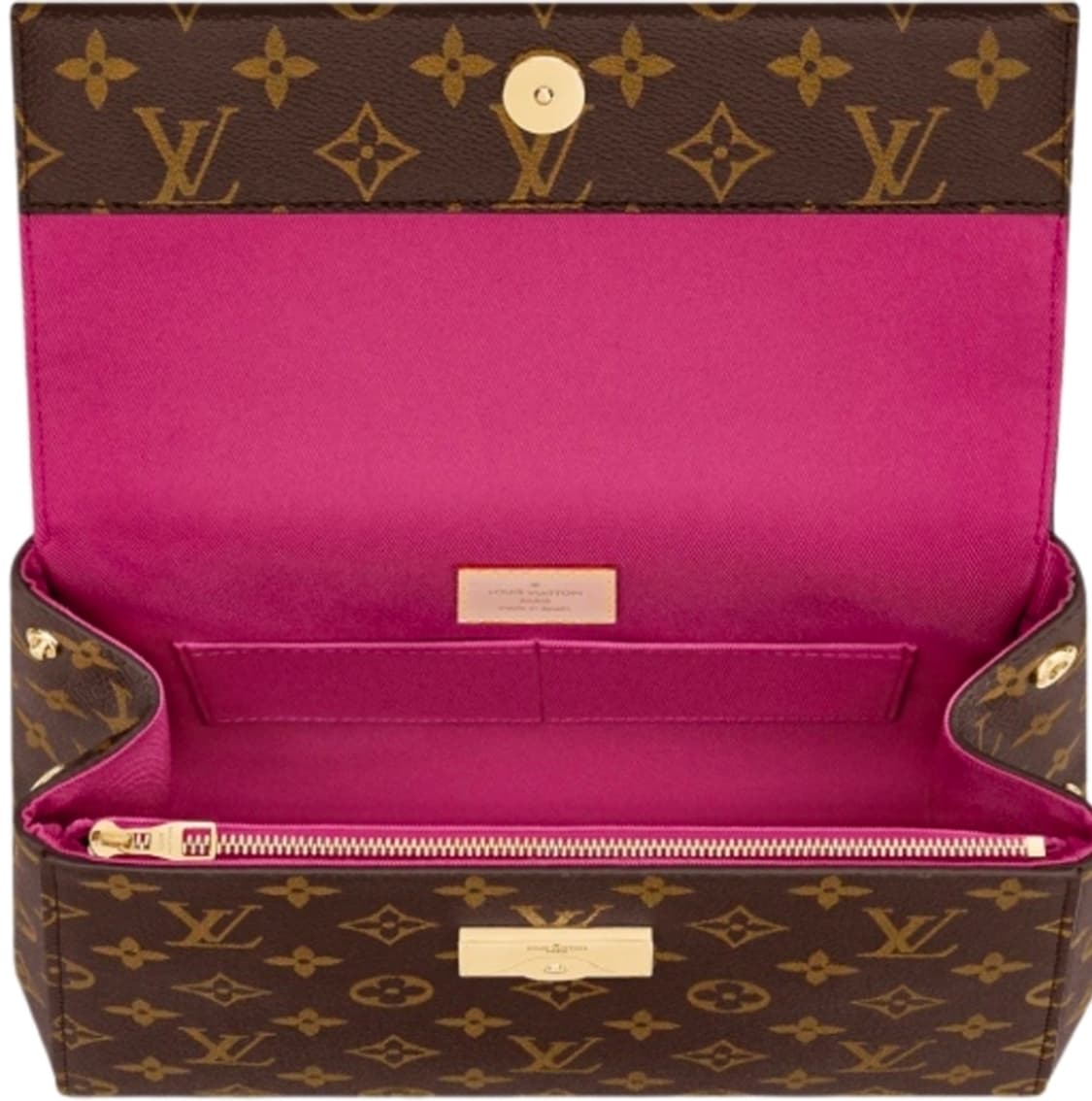 루이비통 클루니 BB 모노그램 푸시아 보르도 레드(새상품급) 상품이미지2