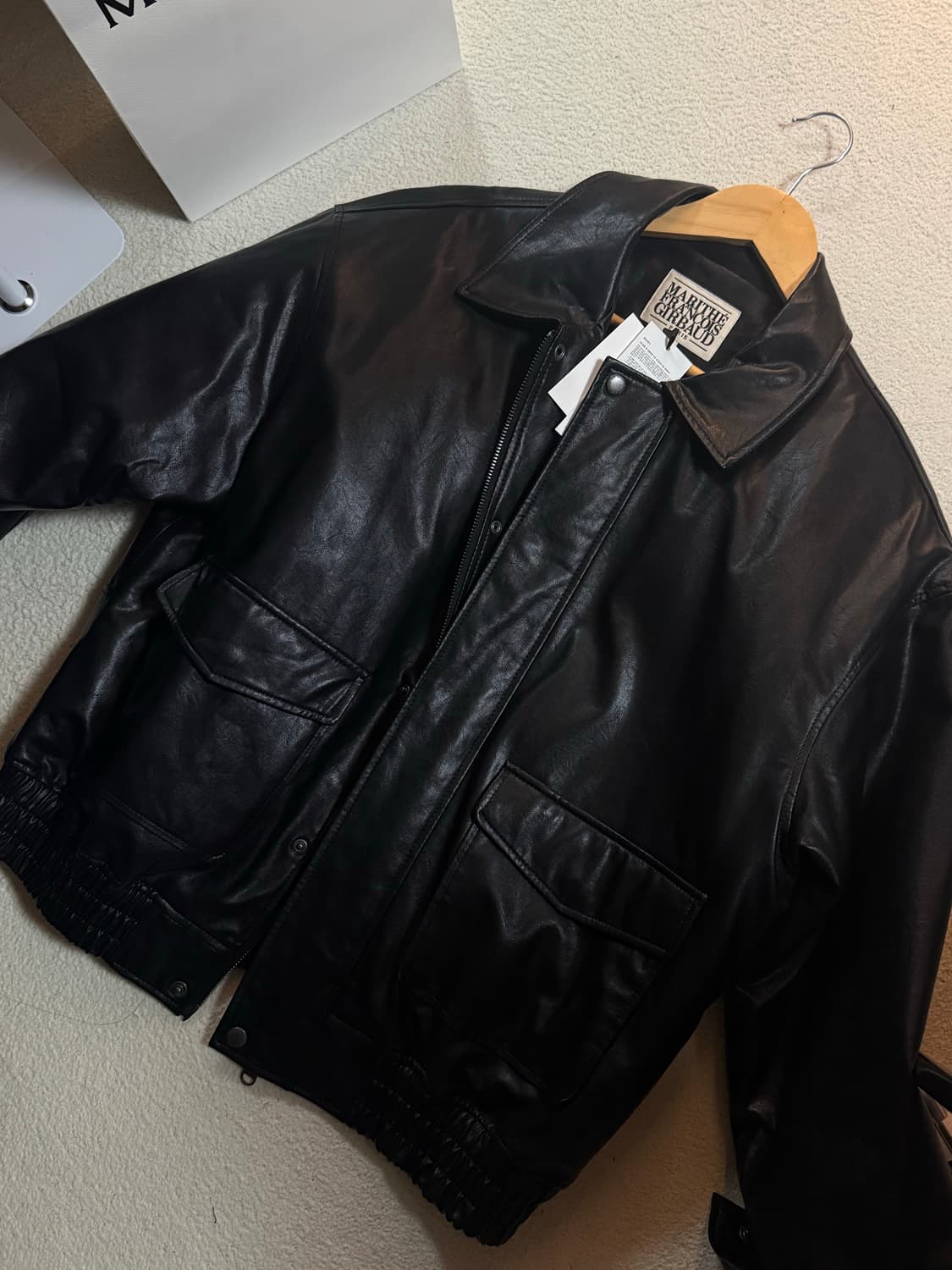 마리떼프랑소와저버 레더자켓 상품이미지5