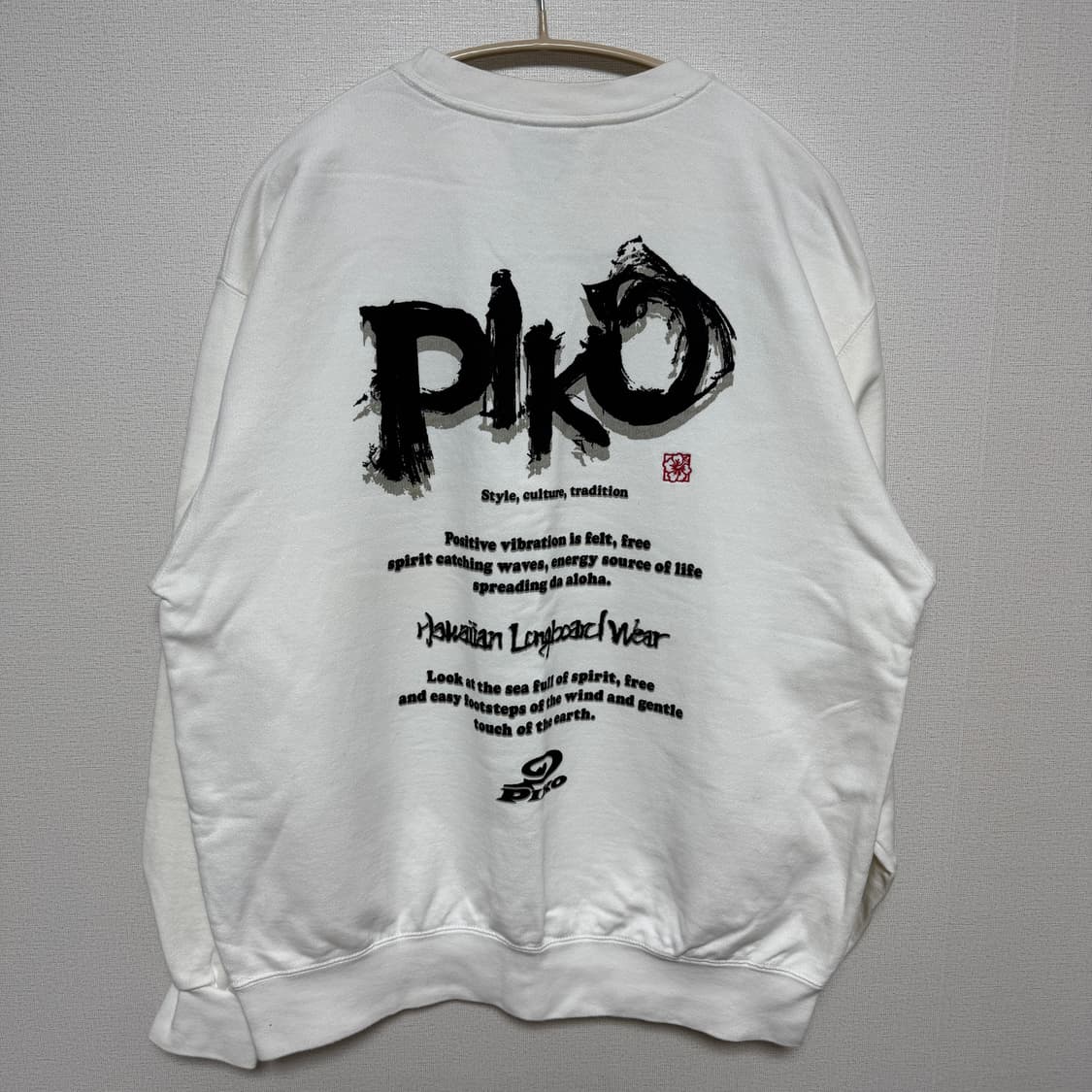 PIKO 피코 화이트 맨투맨 티셔츠 상품이미지1