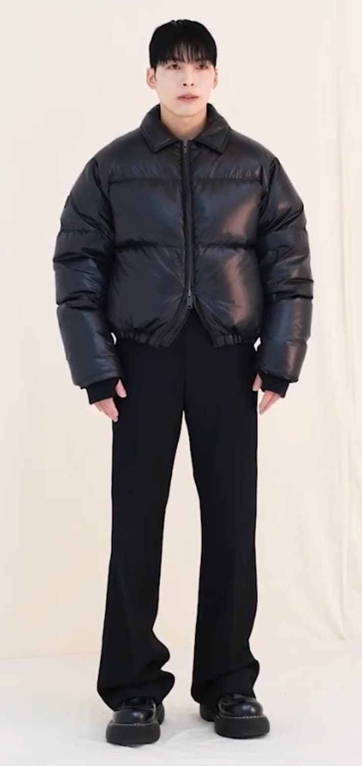 KKST 에드리엘로스 카라 덕다운 숏 패딩 상품이미지1