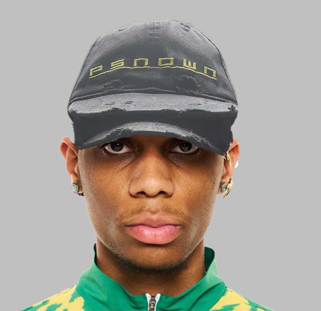 PSN /OWN 더블 바이저 캡 블랙 상품이미지1